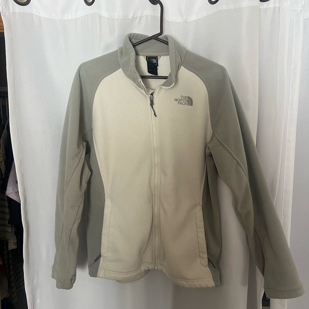 The North Face Gray and Cream Ski Jacket